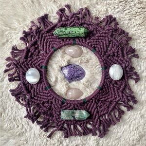 Handmade Macrame Wall Hanging Art Centerpiece